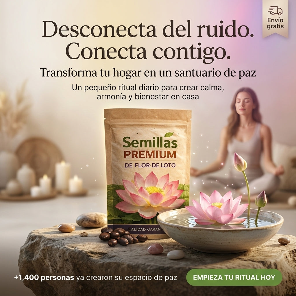 Semillas de Flor de Loto para Decorar y Crear un Ambiente de Paz, Equilibrio y Bienestar