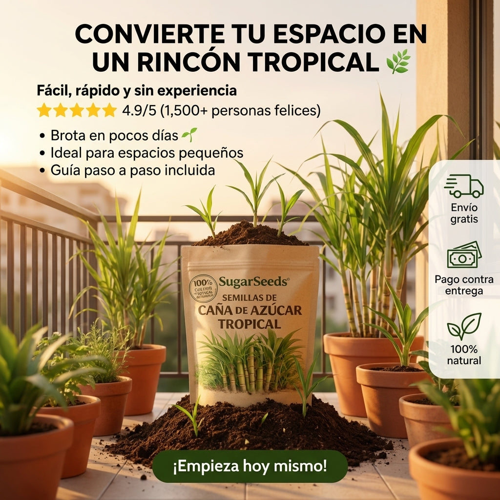 Cultiva tu Propia Caña de Azúcar: Semillas Tropicales de Fácil Germinación para el Hogar
